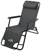 Cattara 13513 Összecsukható nyugágy Comfort,antracit, 155 x 61 cm