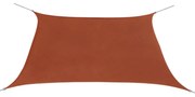négyzet alakú Oxford szövet napvitorla 2 x 2 m terrakotta