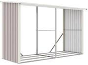 G21 WOH 682 tüzifa tároló - 302 x 119 cm, szürke