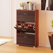 Casaria® Cipősszekrény 115x60x24 cm - barna