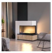 InFire - Sarok BIO kandalló 80x45 cm 3,5kW fekete