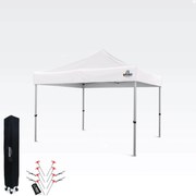 Kerti Pavilon Összecsukható 3x3m | Prémium UV/PVC Védelem | Stabilis BRIMO | Gyors Összecsukás Szerszám Nélkül - falak nélkül - Fehér