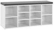 Juskys Cipőpad 104x30x48 cm - fehér