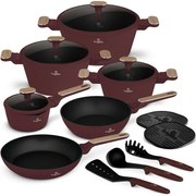 BerlingerHaus Leonardo Nordic titánbevonatúedénykészlet, 15 darabos