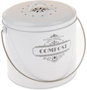 Fém komposzttartály szénszűrővel, 8 l