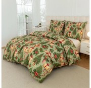 Mikroszálas ágyneműhuzat CHRISTMAS PRESENTS zöld Ágyneműhuzat mérete: 70 x 90 cm | 140 x 220 cm