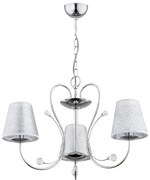 Csillár láncon UNITY 3xE27/15W/230V fényezett króm