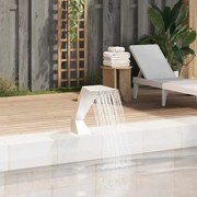 ezüstszínű rozsdamentes acél medence-szökőkút 64 x 30 x 52 cm