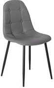 Szürke Eco-bőr Étkezőszék. ARIS
