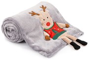 4Home Xmas Reindeer karácsonyi takaró, 150 x 200 cm