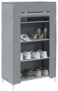 szürke nem szőtt szövetből cipőszekrény 60,5x30x97 cm