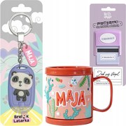 Gyereknapi Ajándék Bögre Kislány Név Kulcstartó Bélyegző