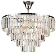 Brilagi - Felületre szerelhető csillár CRYSTAL 5xE14/40W/230V fényezett króm