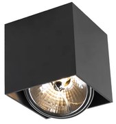 Design spotlámpa fekete négyzet alakú - Box