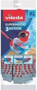 Felmosófej, mikroszálas, VILEDA Supermocio 3Action, kék (KHTV62)