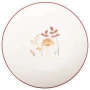 Őszi gomba mintás Porcelán desszert tányér 20 cm Little Fall