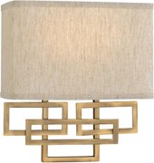 Hinkley HK-LANZA2-BR - LANZA fali lámpatest 2xE14/40W/230V, bronz