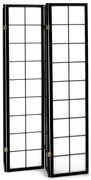 Fekete Tömörfa Paraván. EF-E804 BK