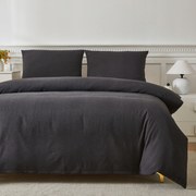 Szett 220x200+ 2x 70x80 lenszálas ágyneműhuzat garnitúra lenvászon ágyneműhuzat garnitúra