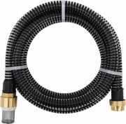 vidaXL fekete PVC szívótömlő sárgaréz csatlakozókkal 1,1" 4 m