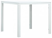 fehér fautánzatú HDPE dohányzóasztal 78 x 78 x 74 cm