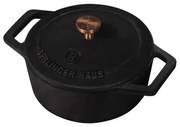 BerlingerHaus Mini öntöttvas fazék (10 cm) Black Rose Collection  BH/6489