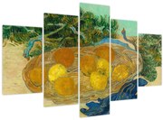 Kép - Vincent van Gogh, Still Life of  Oranges and Lemons with  Blue Gloves, reprodukciók (150x105 cm)