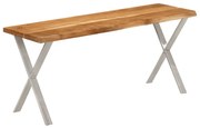 tömör akácfa pad természetes éllel 105 cm