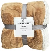 Luxus mikroplüss sherpa pléd NESTIVE bézs Méret: 200 x 230 cm