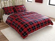 Mikroplüss ágyneműhuzat ALBURY piros Ágyneműhuzat mérete: 70 x 90 cm | 140 x 200 cm