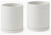 Terrazzo 2 db fehér virágcserép, ø 26 cm - Bonami Selection