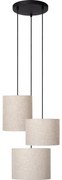 Lucide 45409/13/38 - Csillár zsinóron MAYA 3xE27/40W/230V krémes