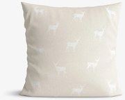 Goldea dekoratív párnahuzat natura - szarvasok természetes talajon 40 x 40 cm