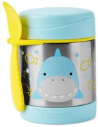Skip Hop - Thermo ételtartó kanállal/villával ZOO 325 ml cápa