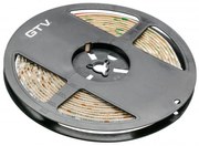 LED szalag 5050, 300 LED/5 fm, meleg fehér, 15W/fm, 72W/5fm , 10mm , 5fm/tekercs, 12V, IP20, 900lm/m