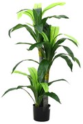 zöld mesterséges dracaena fa 36 levéllel 120 cm
