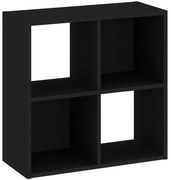 Könyvespolc 4 Rekeszes Fekete Színben CATCHY 61,5 cm