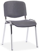 Viva konferencia szék, króm lábak, szürke