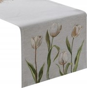 Gobelin futó asztalra 4041/POP 40x100 cm tulipán virágok vintage