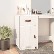 fehér tömör fenyőfa íróasztalszekrény 40x50x75 cm