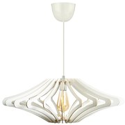 Csillár zsinóron 1xE27/60W/230V fehér átm. 59 cm