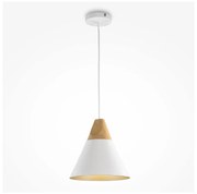 Maytoni P359-PL-01-W -Csillár zsinóron BICONES 1xE27/60W/230V átm. 22cm fehér/bézs