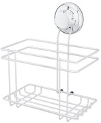 Ezüstszínű öntapadós fém fürdőszobai polc Bestlock Bath – Compactor