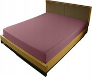 Gumis Jersey Lepedő 180x220 Púderrózsaszín