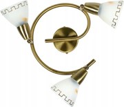 Candellux mennyezeti lámpa 98-89925 Parnas spirál 3X40W E14 patinás