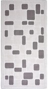 Mozaik bézs pamut szőnyeg, 60 x 90 cm - Vitaus