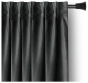 Szürke bársony dimout (részleges sötétítő) függöny 140x270 cm – Restilo