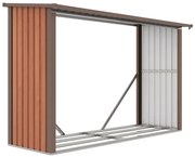 G21 WOH 335 tüzifa tároló - 242 x 89 cm, barna