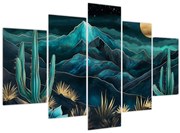 Kép - Türkiz éjszaka (150x105 cm)