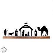 Orion mangófa és fém betlehem, 50,5 x 5 x 18 cm
